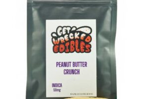 Get Wrecked Edibles – Peanut Butter Crunch Cookie 50mg THC (Indica)