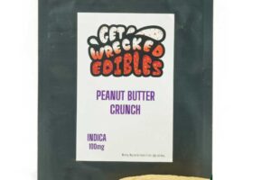 Get Wrecked Edibles – Peanut Butter Crunch Cookie 100mg THC (Indica)
