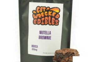 Get Wrecked Edibles – Nutella Brownie 300mg THC (Indica)