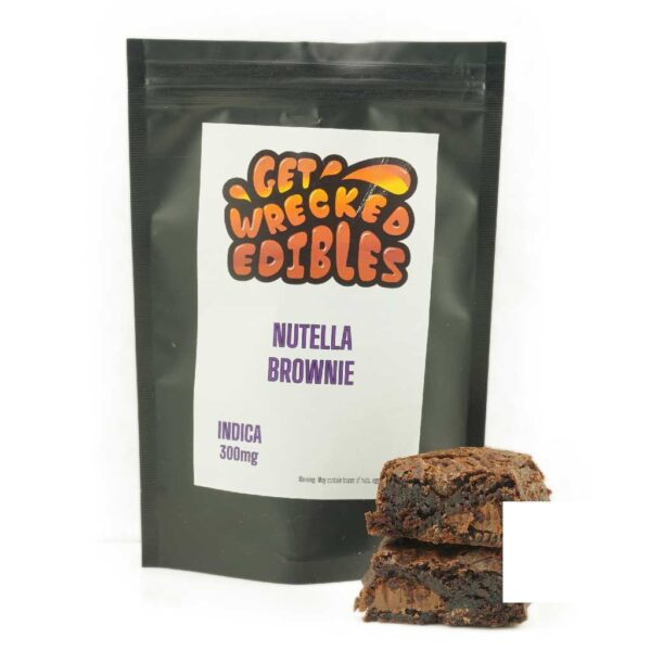 Get Wrecked Edibles – Nutella Brownie 300mg THC (Indica)