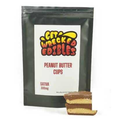 Get Wrecked Edibles – Peanut Butter Cup 300mg THC (Sativa)