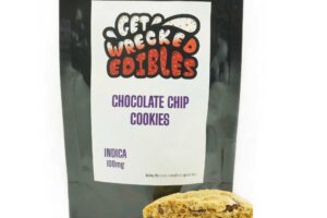 Get Wrecked Edibles – Chocolate Chip Cookies 100mg THC (Indica)