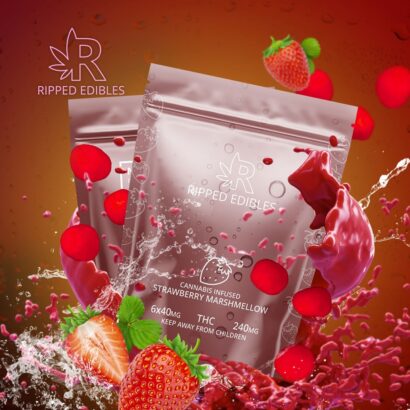 Ripped Edibles – Strawberry 240mg THC