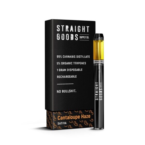 Straight Goods – Cantaloupe Haze Disposable (Sativa)
