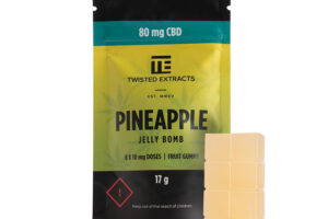 Twisted Extracts Pineapple Jelly Bombs 80mg CBD