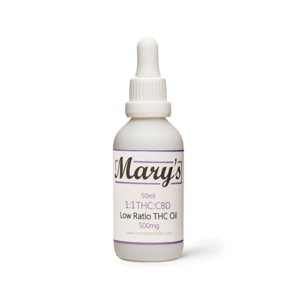 Mary’s Medibles – Low Ratio 1:1 THC Tincture 500mg THC/500mg CBD